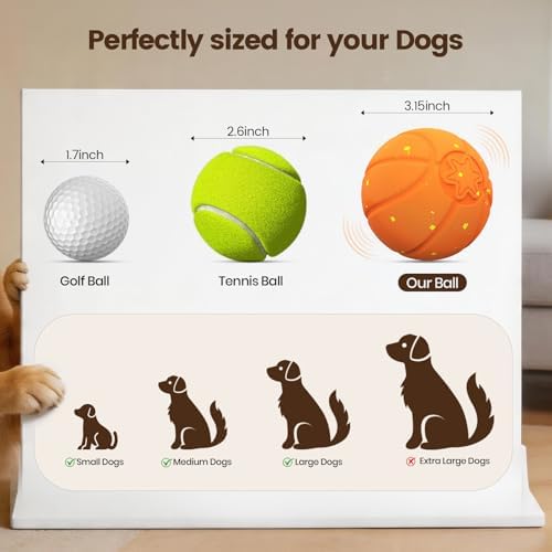 Invengo Interactive Dog Ball, Automatic Rolling Dog Toys with 3 Play Modes - Image 5