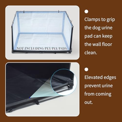 Dog Litter Box Indoor for Medium Dogs,Pee Pad Holder with Waterproof Oxford - Image 4