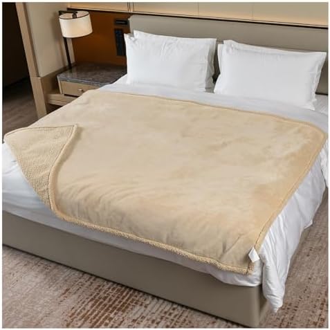Waterproof Dog Blanket Reversible Pet Bed Cover Puppy Fluffy Cream Blankets Leakproof Sofa Couch Cover Cat Pet Blanket for Warm Washable-L by Unknown