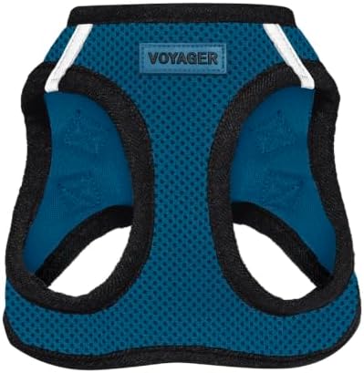 Voyager Step-in Air Dog Vest Harness - Blue/Black Trim, Medium by BestPetSuppliesLLC