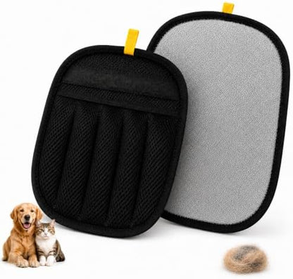 Pet Hair Remover Glove for Dogs & Cats – Upgraded 5-Finger Deshedding & Grooming Glove, Reusable Electrostatic Fur Remover for Furniture, Couch, Carpet & Car Seats by Unknown