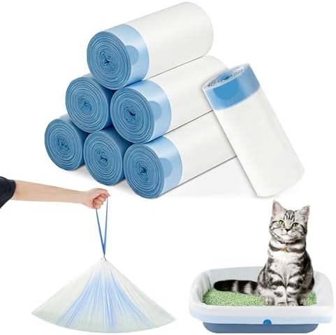 20 Count Heavy Duty Liners for Litter-Robot 3/4 | 25" x 15.6" Drawstring Waste Bags | Compatible Cat Litter Box Bag Replacement by Unknown