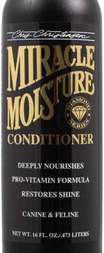 Chris Christensen Diamond Series Miracle Moisture Dog Conditioner, Groom Like a Professional, Pro-Vitamin Formula, Provides Maximum Moisture, Use on Both Dogs and Cats, Made in USA, 16 oz - Image 3