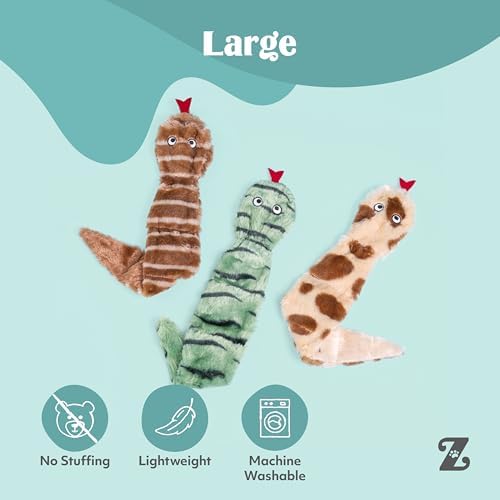 ZippyPaws Skinny Peltz No Stuffing Dog Toy Pack to Keep Them Busy - 18" - Image 4
