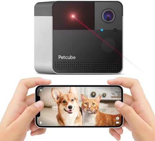 Petcube Play 2 - Wi-Fi Pet Camera with Laser Toy for Cats & Dogs by Petcube