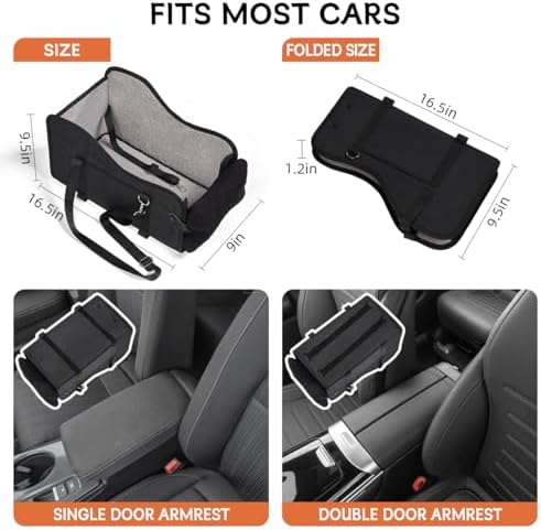 TKYZ Center Console Dog Car Seat for Small Dogs,for Car/SUV/Small Truck - Image 6