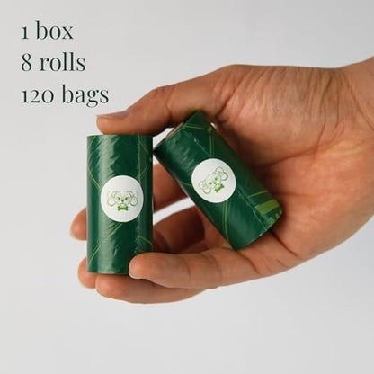 Thick Dog Poop Bags Rolls, Leak-Resistant Pet Waste Bags, 120 Count (8 Rolls), 9x13 in Large, Lavender Scented, Fits Most Dispensers, Green - Image 3