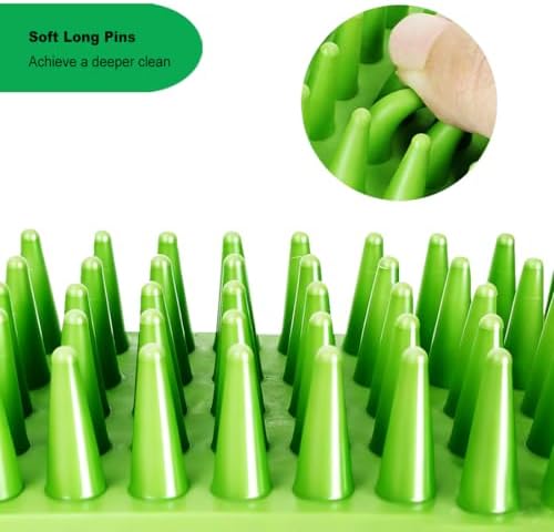 Rubber Curry Brush for Short Haired Dogs, Gentle Curry Comb - Image 5