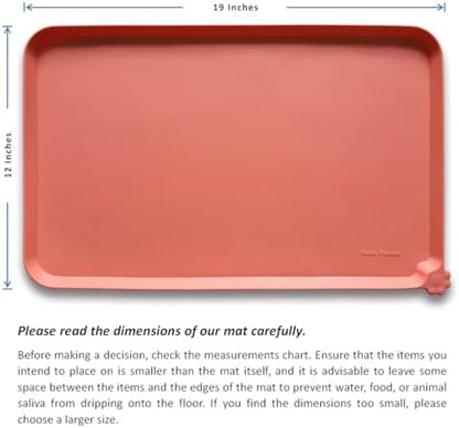 Hoki Found -Waterproof Pet Feeding Mats with High Lips - Multiple Size and Colors for Dogs, Cats & Others-BC - Image 5