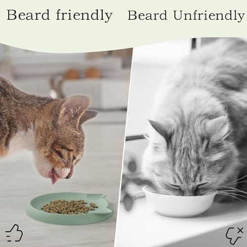 Kitten Food Bowl 2pcs Silicone Cat Bowls Plates for Wet Food - Image 4