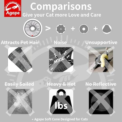 Agape Soft Cat Cone, Comfy Recovery Collar to Stop Licking & Scratching - Image 6