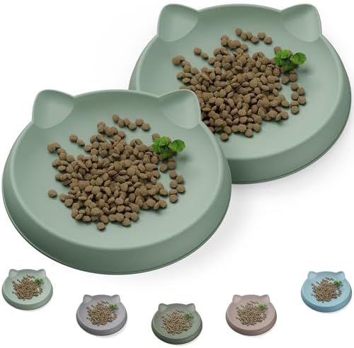 Kitten Food Bowl 2pcs Silicone Cat Bowls Plates for Wet Food - Image 7