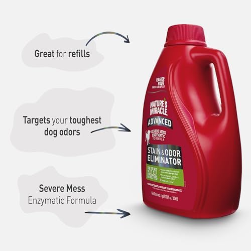 Nature’s Miracle Advanced Dog Stain & Odor Eliminator, Severe Mess, 1 gal - Image 6