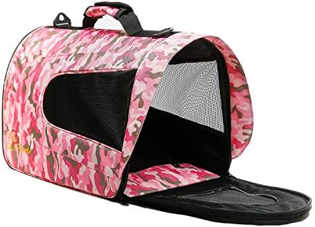 Pawer 18” x 11”x 11” Soft-Sided Foldable Airline Approved Pet Carrier for Cat, Puppy and Small Dog, Washable 600D Oxford Fabric, with Handle and Strap for Carry, Multiple Colors Available - Image 7