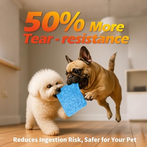 Jalopink Lick Mat for Dogs & Cats, Dog Lick Mat with Suction Cups for Anxiety Relief, Slow Feeder Dog Licking Mat, Puppy Licki Mat for Bath Time, Grooming & Training 2 Pack - Image 4