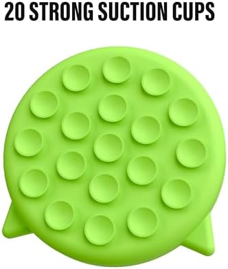 Silicone Cat Slow Feeder Bowl With Suction Cups - Interactive Puzzle Toy to Reduce Overeating in Kitty (Green, 1 Cup) - Image 5