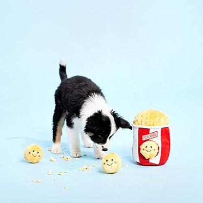 ZippyPaws Burrow Interactive Dog & Puppy Toys for Boredom - Popcorn Bucket - Image 5
