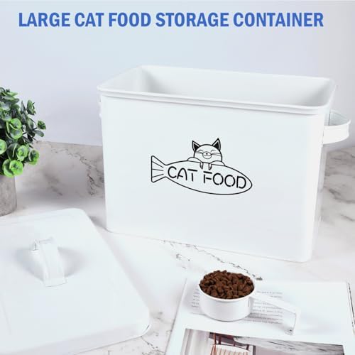 Vumdua Large Dog and Cat Food Storage Container, Farmhouse Pet Food Storage Containers with Lid and Dry Food Scoop, Durable Airtight Cat Container 12-13 lbs Capacity, Great Gift for Pet Owners - Image 3