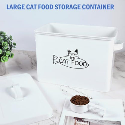 Vumdua Large Dog and Cat Food Storage Container, Farmhouse Pet Food Storage Containers with Lid and Dry Food Scoop, Durable Airtight Cat Container 12-13 lbs Capacity, Great Gift for Pet Owners - Image 3