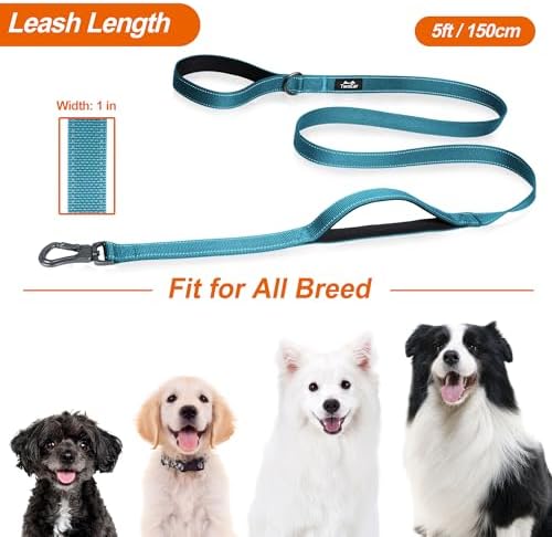 Twoear 5FT 1IN Heavy Duty Dog Leash for Large Dogs with 2 Padded Handles - Image 6