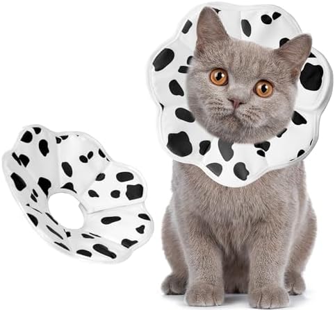 Soft Adjustable Cat Cone Collar, Comfortable Cat Recovery Collar by MAIIU