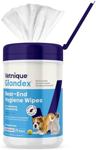 Vetnique Glandex Rear End Wipes & Dermabliss Dog Allergy Chews Bundle - Image 2