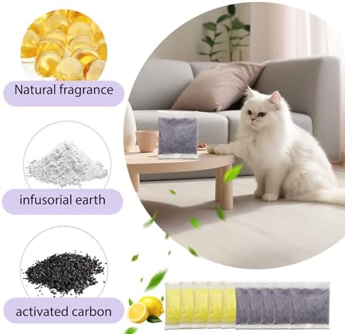 10 PCS Cat Litter Deodorizer Refills Compatible with Whisker OdorTrap Pod,Odor Remover Refills for Litter-Robot 4 Waste Bags & Litter-Robot 3, Litter Box Odor Eliminator (Lemon*5+Lavender*5) - Image 2