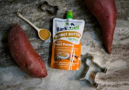 BarkWell Peanut Butter Squeeze - 8oz Pouch Sweet Potato All-Natural Dog Peanut Butter, Sourced and Made in The USA (Pack of 2) - Image 5