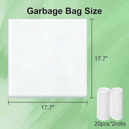 Dedicated to Mintakawa Automatic cat litter box Drawer Liners, Small garbage bag, 20 Count per Roll, 2 Rolls, Tear, Use for Cat litter box, Kitchen, bathroom, and Car Trash Can - Image 5