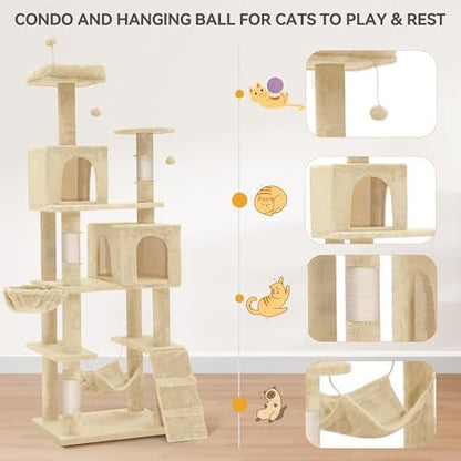 YITAHOME 75 Inch Heavy Duty Cat Trees for Large Cats - Image 6