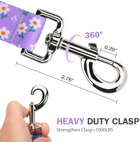 Hikiko 4FT Dog Leash Padded Double Handle with Designed Pattern - Image 3