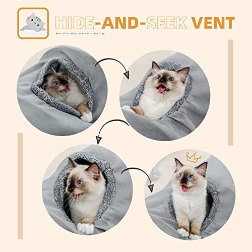 PAWZ Road Cat Tunnel 51 Inches Long Cat Toys Collapsible Tunnel 12”Diameter - Image 5