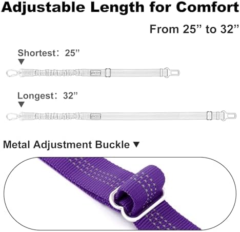 Dog Seat Belt for Car, Car Harness with Locking Aluminum Hook - Image 7