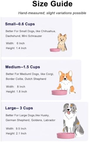 LE TAUCI Slow Feeder Dog Bowls Ceramic, 1.5 Cups Dog Food Bowl, Puppy Slow Feeder Dish for Fast Eaters,Pink Bloom - Image 6