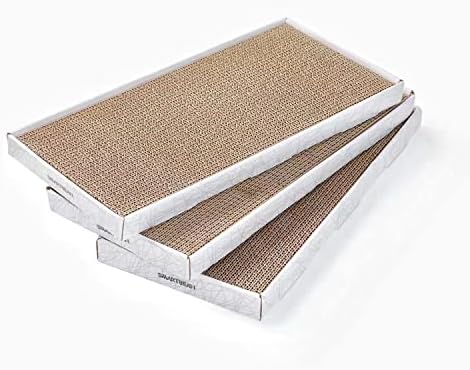 Cardboard Scratcher Pad Scratching Post:Smartbean 3PCS Cat Cardboard,Cat Scratch Pad,Cat Post,Double-Sided Design for Double Life… by SMARTBEAN