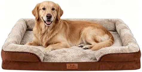 Orthopedic Extra Large Dog Bed, Memory Foam XL Dog Bed Couch, 44" L by PTHMKJ