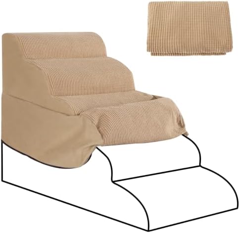5-Step Dog Stairs Replacement Cover(for AODISMAN Pet Ramp Only),Khaki by AODISMAN