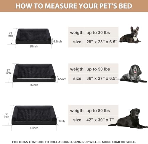 BFPETHOME Orthopedic Washable XLarge Dog Bed for Senior Dog Cozy Sleep - Image 6
