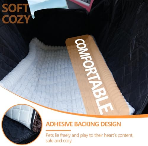 Dog Car Seat Cover 2 Piece Seat Waterproof Hammock and White Cover - Image 5