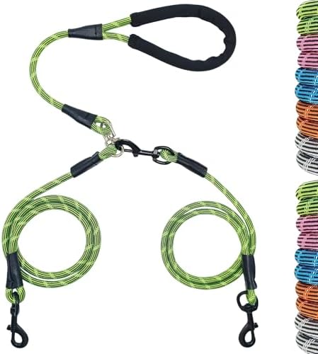 WYuZe 5 FT Double Dog Leash Detachable Rope Dual Leash for Medium Large Dog by WYuZe