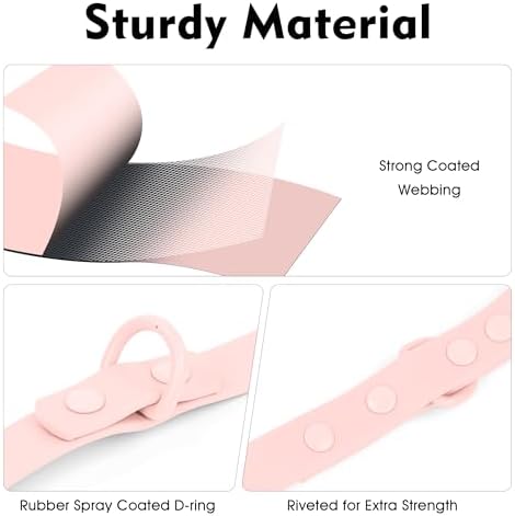 Wisedog Waterproof Dog Leash, Gossamer Pink, 5 ft × 1/2 in - Image 2