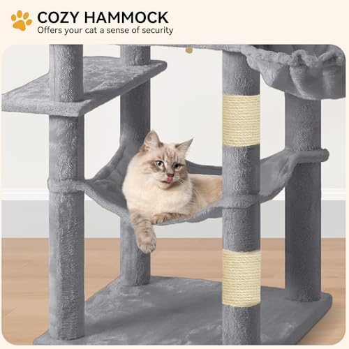 YITAHOME 64.5" Cat Tree, Multi-Level Cat Tower - Image 4