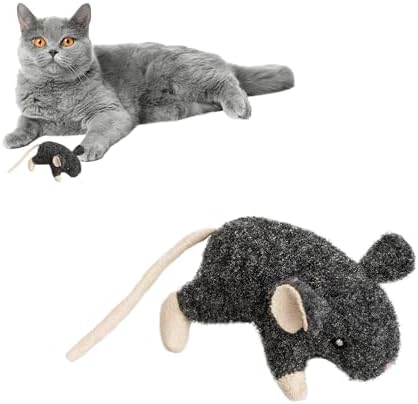 SPOT Fuzzy Mouse Freddie Cat Toy with Catnip – 3.5in Plush Mouse for Cats & Kittens, Crinkle Sound, Great for Batting, Chasing & Interactive Play – Assorted Colors by SPOT