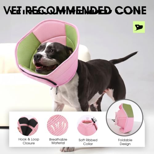 Dog Cones for Medium Dogs Soft Cone for Dogs to Stop Licking - Image 2