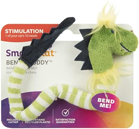 SmartyKat Bendy Buddy Bendable Catnip Cat Toy - Green, One Size - Image 5