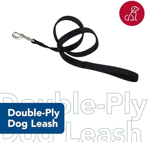 Coastal Pet Double-Ply Dog Leash - Bolt Snap Attachment to Collars and Harnesses - Nylon Dog Walking Leash for Small, Medium and Large Dogs - Purple - 1" x 6' - Image 2