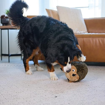 Outward Hound Hedgehogz Plush Dog Toy, Squeaks & Grunts, XL, 12" x 9" - Image 5