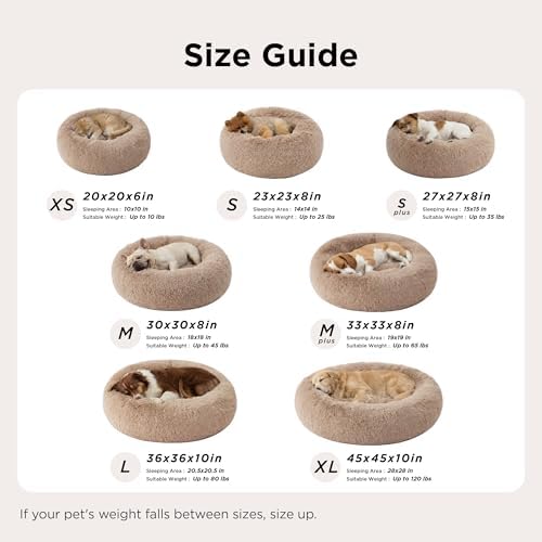 Bedsure Calming Dog Bed Medium Size Dog Donut Washable Pet Bed,30ins Black - Image 5