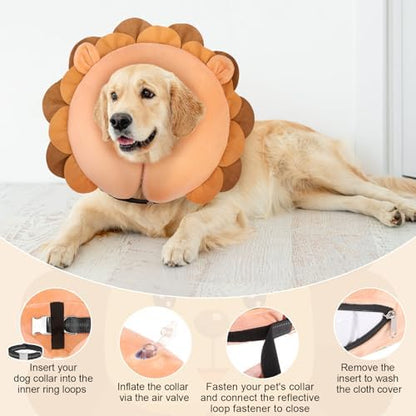 BEAUTYZOO Dog Cone Collar Alternative After Surgery,Pet Neck Donut E‑Collar - Image 4