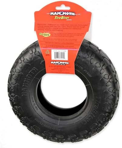 Mammoth TireBiter Originals - Natural Rubber Dog Toys - Dog Toys for Extra Long Interactive Play - Strong Chewer Toys for Dogs - Large, 10” - Image 3